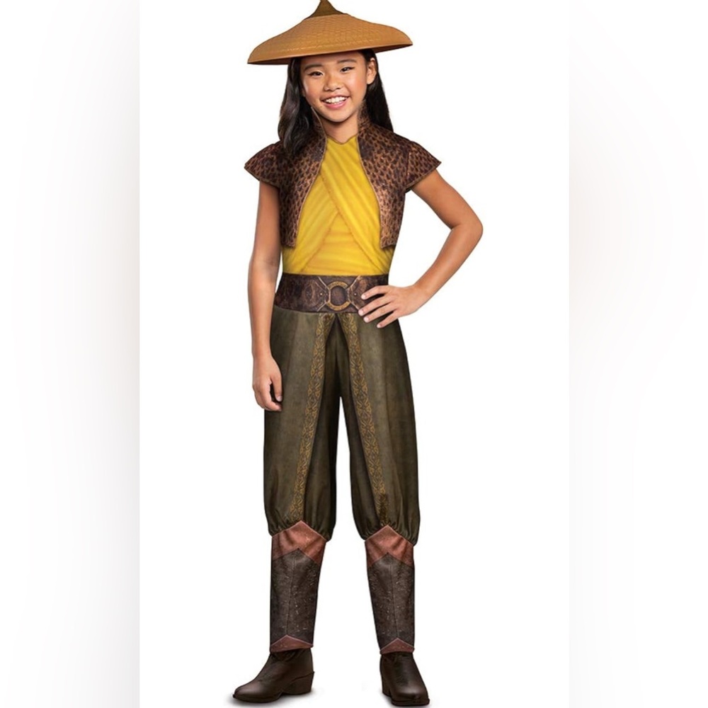 Disney Raya Costume - Yellow and Brown